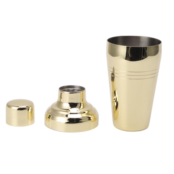 Cocktail Shaker 304 Rostfritt Stål Mixer Drink Shaker för Hem Bartending Kit Bar Verktyg 510ml Guld