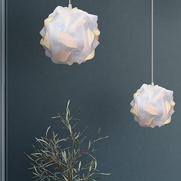 Innovativ DIY Pussel Lampskärm, Genomskinlig Polykarbonatplast För Ökad Hållbarhet Och Väderbeständighet, Enkel Montering Flera