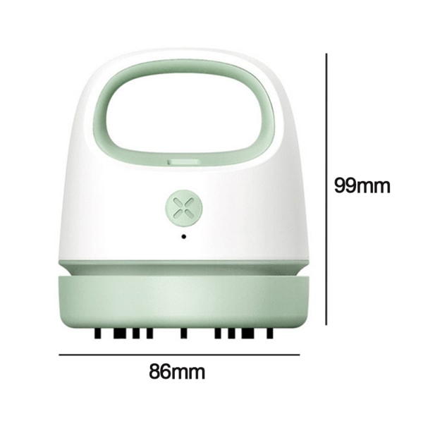 Stasjonær støvsuger, Mini skrivebordsstøvsuger USB-lading, liten