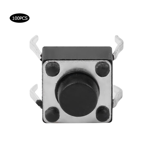 100 kpl Hetkellisiä Taktiilisia Painonappeja Mini Mikro Taktikytkimet Tarvikkeet 6 x 6 x 5mm