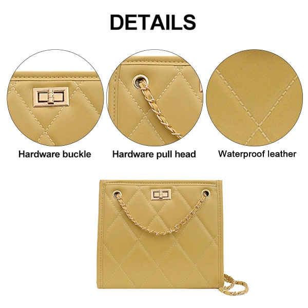 Stilful håndtaske, Kvinders crossbody taske, Kunstig læder