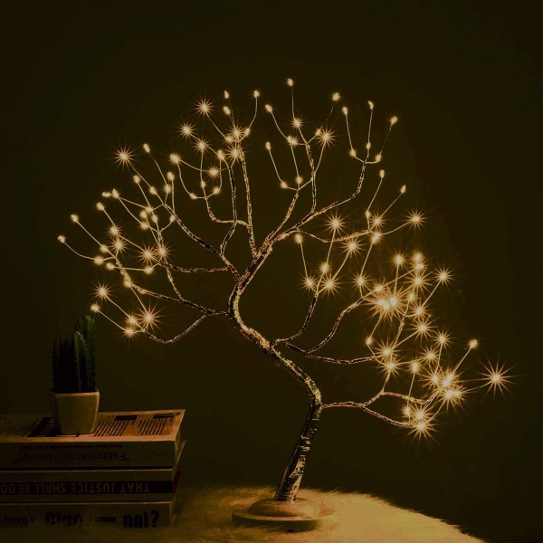 Bordslampa Bonsai Tree Light Artificiellt träd LED-ljus, 8 lägen