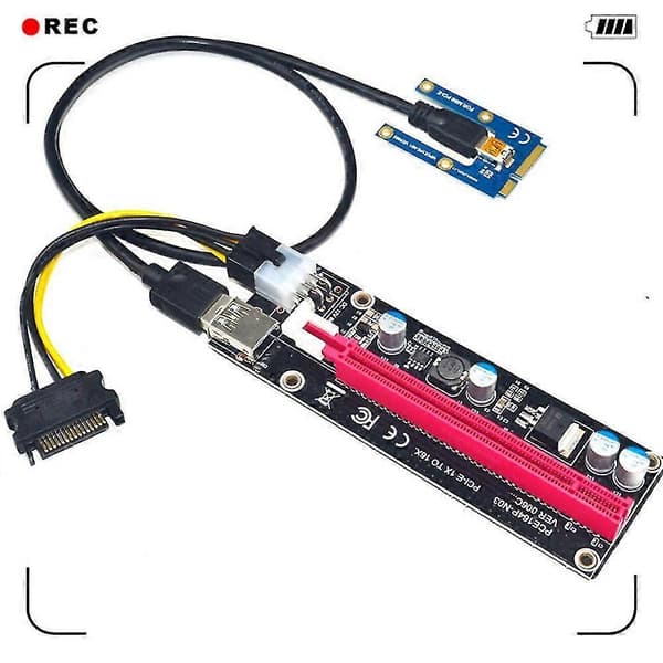 2025 Mini PCIe till PCI Express 16X Riser för extern grafikprocessor till bärbar dator BTC Miner MPCIe till PCI-E-kortplats Mining-kort