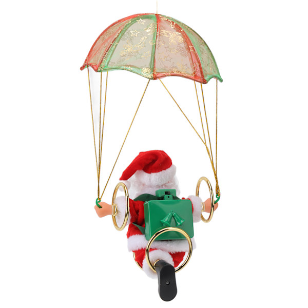 Parachute Joulupalloja Ihastuttava Muoto Turvallinen Ympäristöystävällinen Fleecepallo Jouluripustus Parachute Lapsille Pyörivä