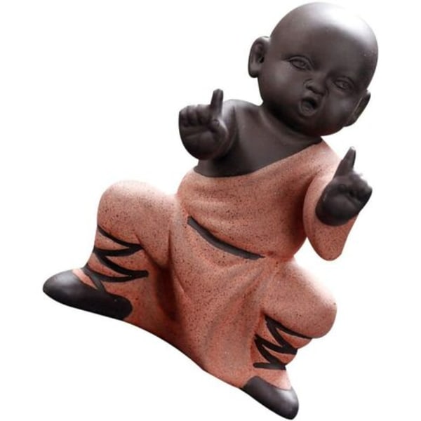 Mini Moine Ornements Statue De Bouddha Kung Fu Thé Pet Zen Garden Plateau À Thé Figure Pour Kung Fu Plateau À Thé Voiture Décoration De Bureau