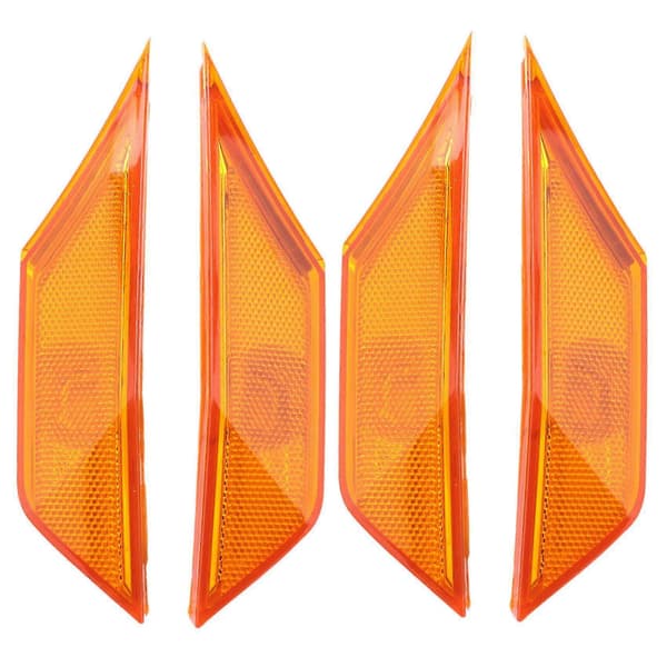 2 sett med sideblinklysglass for 2016-opp 10. generasjons sedan/coupé/hatchback (oransje)