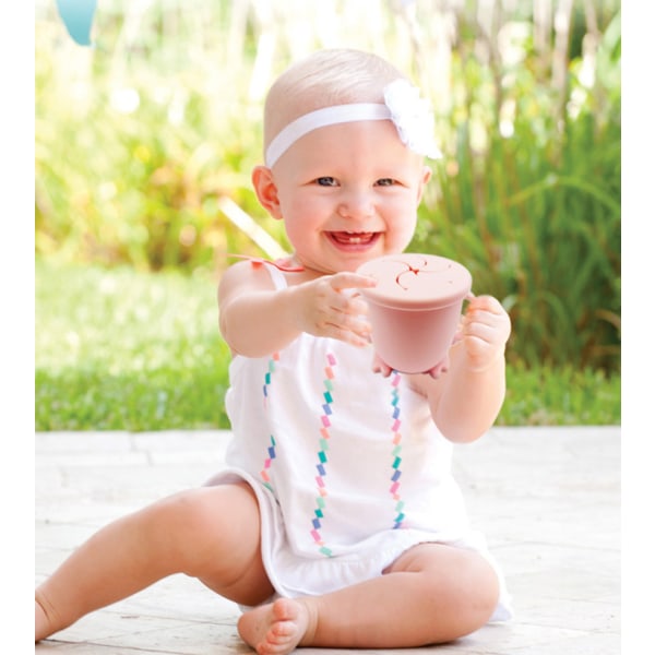 Silikon Snack Cup | Spillsäker matbehållare för toddler och