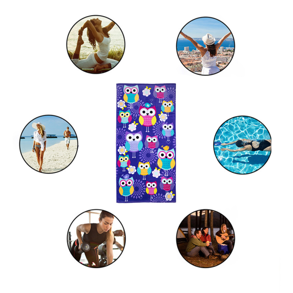 Butterfly Beach Handduk för tonåringar, flickor, pojkar, barn, badlakan