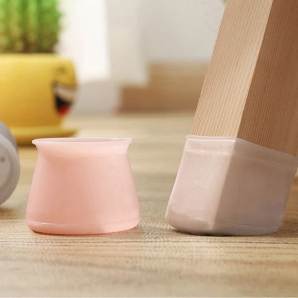 Set med 6 st Silikon Stolsbenskydd, Stolsbenskydd S