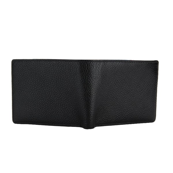 Plånbok i äkta läder, kan hålla andra dokument, svart färg