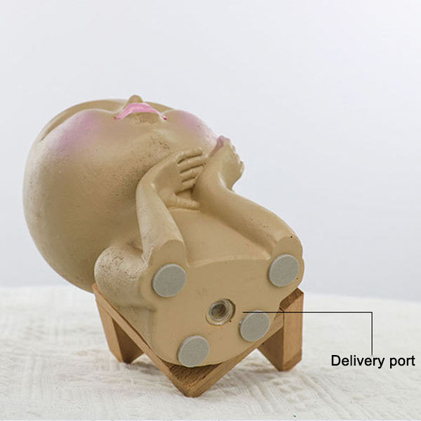 Mannequin Resin Kindbakke Blomsterpot Ansigt Blomsterpot