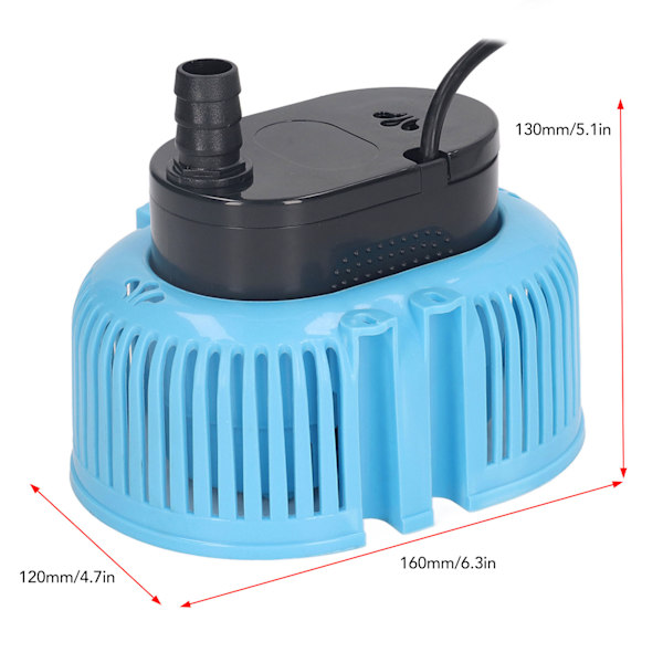 Pool Dæk Pumpe 75W 850GPH Flow 10.5ft Løft Tørbrændingsbeskyttelse Neddykkelig Pool Dæk Drænpumpe med 5m Vand Slange EU Stik 220V 50Hz