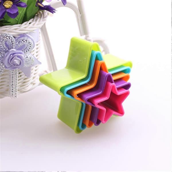 6 sæt plastik DIY kage cookie kiks fondant udstikker forme køkken bageværktøj