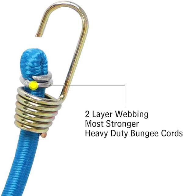 20 pakker mini - 10 tommer elastisk gummisnor, elastisk snor med krog f