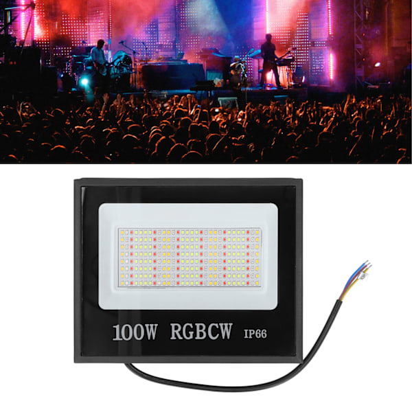 LED Flomlys Bluetooth RGBCW Fargeskiftende Scene Lys med APP-kontroll for Utendørs Hage 85‑265V
