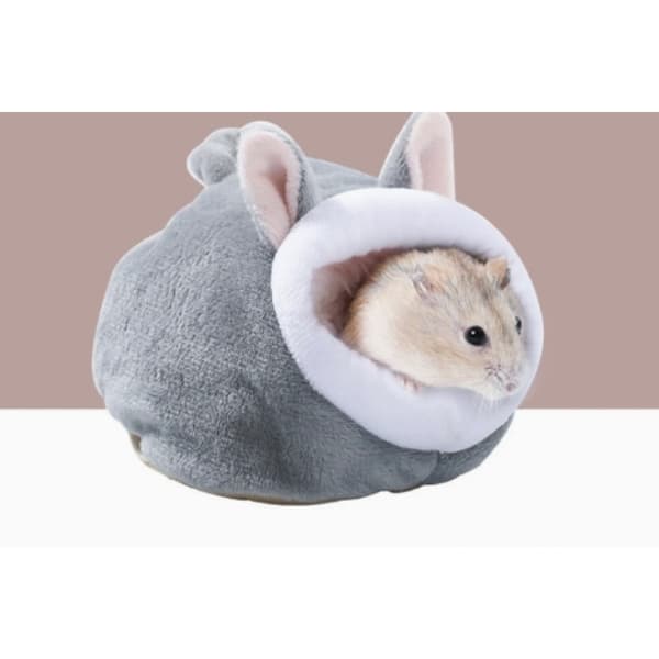 Hamsterbädd, Mini Mjuk Varm Hamsterhus Söt Halkfri Hamster Sovbo Smådjursbädd för Dvärghamstrar, Mini Igelkottar och Små Husdjur