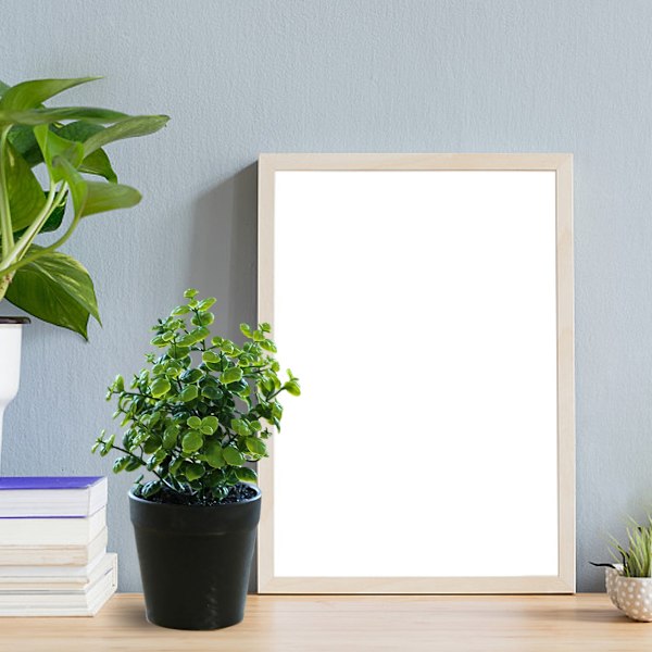 Konstgjord blomma och gräsboll krukväxt kreativ liten prydnad