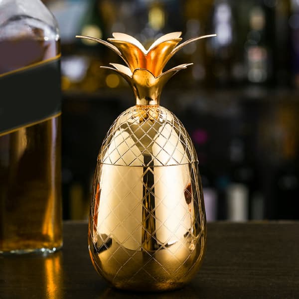 Bartilbehør, Cocktail Shaker Ananasform, Elegant Design for Premium Mikseopplevelse