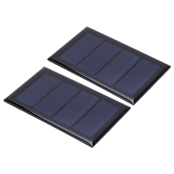 2 stk. 2V 210mA Mini solcellepanel Polysilisium solcellepanel 80x50mm for DIY-prosjekt