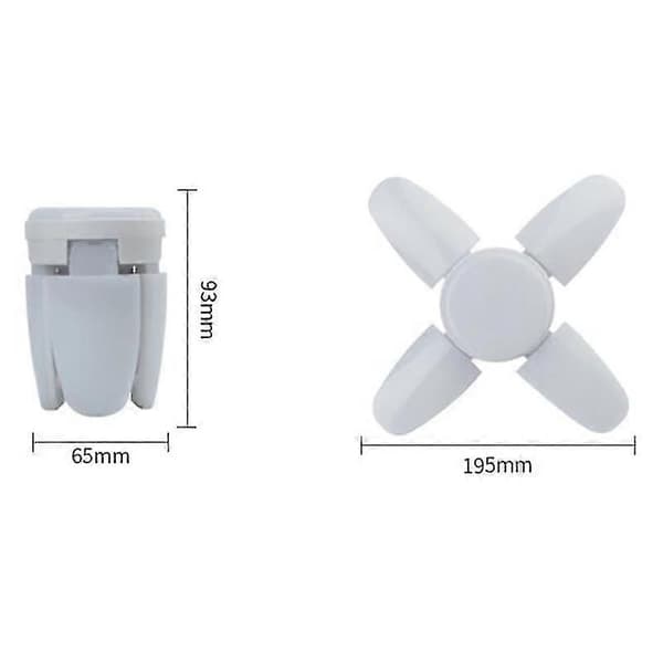 1 stk. E27 LED Lampe LED Pære 28w LED Lys Pære AC 85-265v Foldbar Vinge Lys Belysning Til Livi