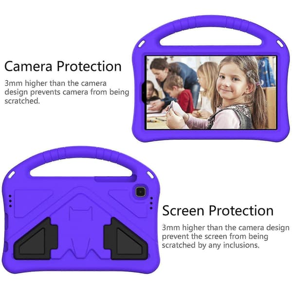 Etui til Galaxy Tab A7 Lite 8.7 T220/T225 2021 Anti-fall Etui Stativ for Filmtitting (P)