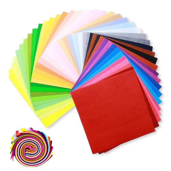 40 stk farget filt stoff - 15 * 15cm