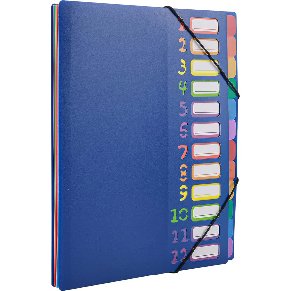 Multi-layer a4 resource book document storage 12 layers of