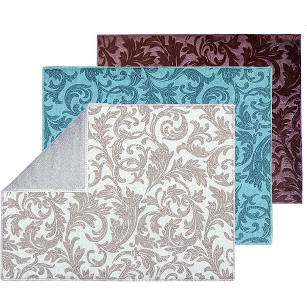 3 Pakke Opvaskemåtter Absorberende Vendbar Mikrofiber Tørring
