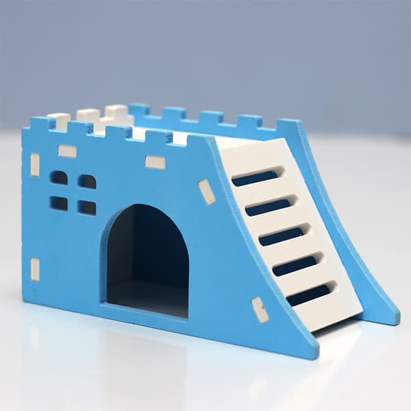 Hamstervilla med stige, ventilerede underholdningssteder, lille A