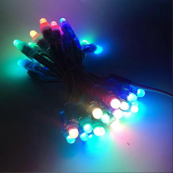 50kpl 4m/6,5 metrin Dc5v Ws2811 täysväri Led Pixel -valomoduuli 12mm 10cm johdot Ip68 vedenpitävä Rgb