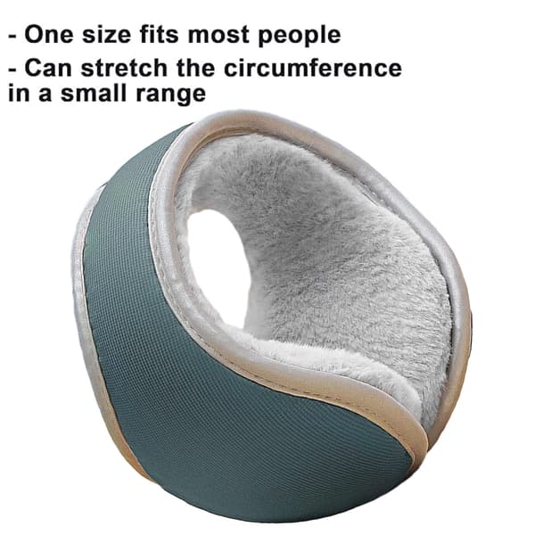 Vinterørevarmer for menn Unisex Fold Øreklokker Dame Ørevarmer Nakkeørevarmer gray