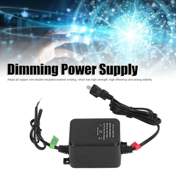 Lysdæmpende Strømforsyning Skiftelig Glas Transformer 30W Controller til 60V Trådstyring CN Stik 230V