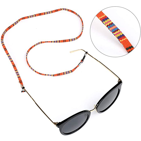 Crazy-M Paket med 5 Glasögon Kedja PU Läder Glasögon Rep Glasögon Sladdhållare Flerfärgad flätad rep Glasögonhållare Kedja Glasögon Rem/glasögon