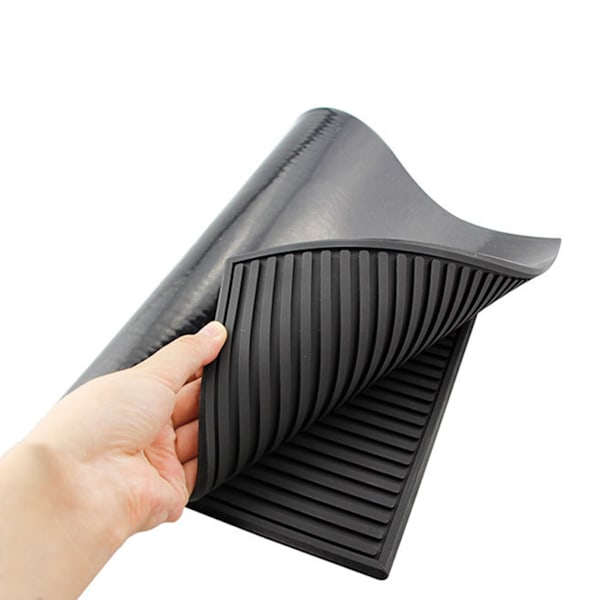 Frisør Matte med Sklisikker BH-Bokstavmønster Antislipp Skjønnhetssalong Hårstyling Barber Pad