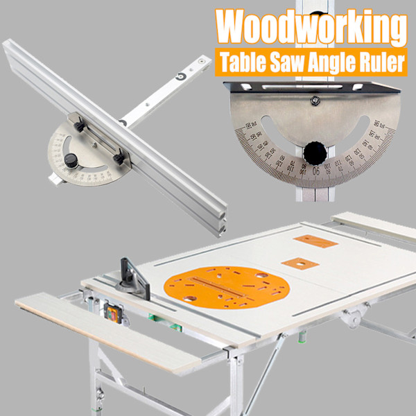 Bordssåg Miter Gauge System Hög Bevelningsnoggrannhet Låsningsmekanism Aluminiumlegering Precis Miter Gauge och Stängsel