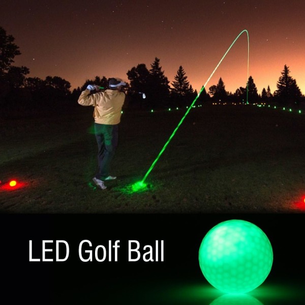 LED Golfboll, Elektronisk LED Golfboll Färgblinkande natt