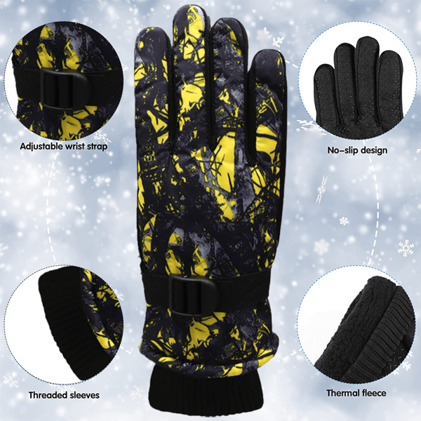 Vinter Skihansker Vanntette Vindtette Snøhansker Unisex Fôr Varme Hansker