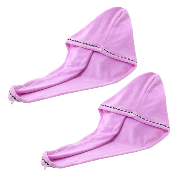 Hårhåndklæde Turban - 2-pak, Blødt, Absorberende Mikrofiber til
