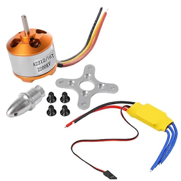 A2212 2200kv Børsteløs Outrunner Motor Med 30a Børsteløs Esc Motor Hastighetskontroller Fordrone Rc Qu