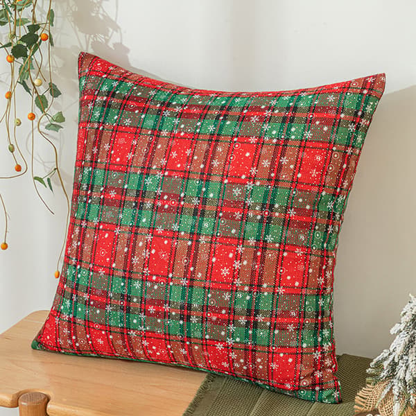 Julkuddöverdrag 45x45 cm 2-pack, Vinter Prydnadskuddöverdrag Juldekoration Style 3