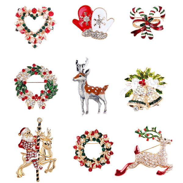 Julbroscher, julsmycken till flickor,