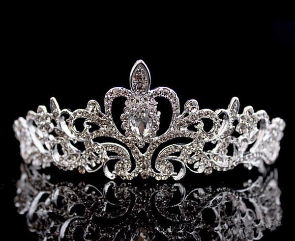 Brudeprincesse Østrigsk Krystal Tiara Bryllupskrone Sc