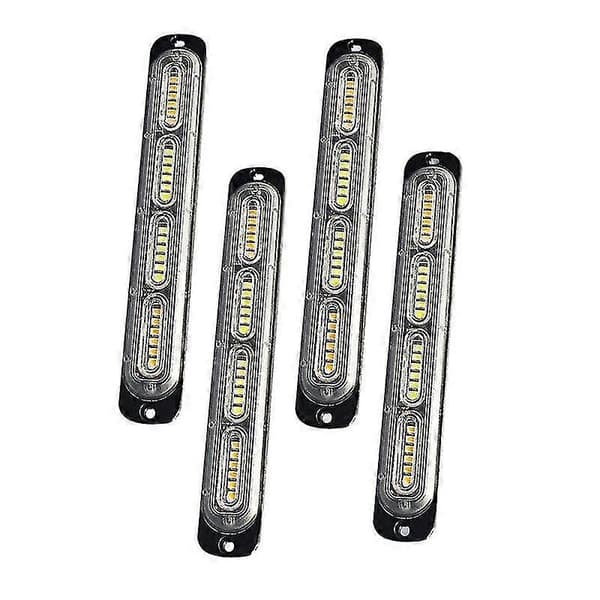 LED Nødblinklys 24-LED Gul Hvit Gul Varsellys Fare Konstruksjonslys For