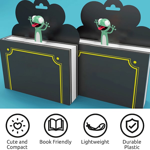 Kirjanmerkit 3D Piirretty Eläin Kirjanmerkki Hauska eläin lukeminen Kirjanmerkki