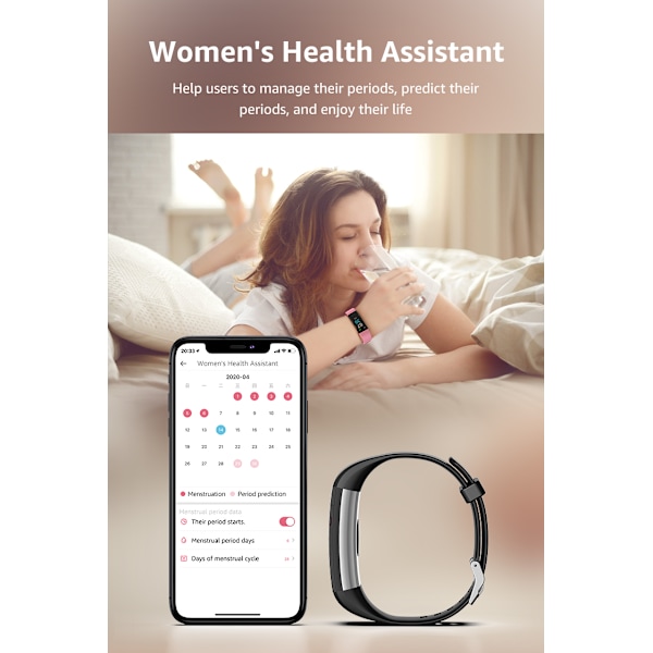 Nyt Smart Armbånd Fitness Tracker med Blodtryksmåler