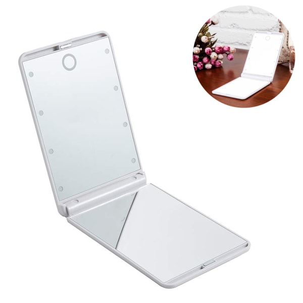 Cosmetic Mirror with LED Lights, Dimmable Touch Sensor