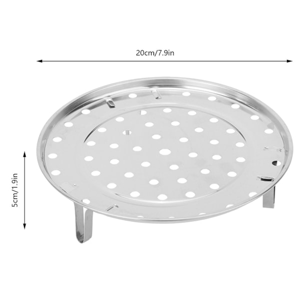 Husholdningsdamper Stativ Rustfrit Stål Damp Stativ Bakke Stativ Madlavning