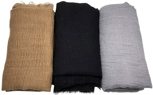 Dame Skjerf Sjal for Alle Årstider 3 stk. Skjerf Wrap Skjerf