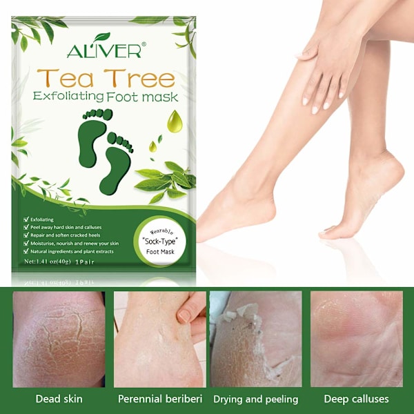 Fod Peeling Maske - 3 Pak - Dyb Eksfolierende Peel-Off Maske til