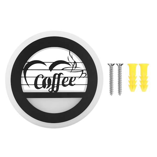 LED Vägglampa Kaffemönster Modern Sänglampa för Café Restaurang Dekor 85-265V